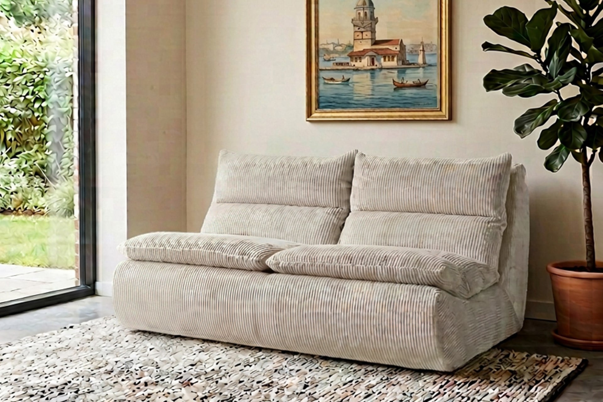 Bubble İkili Berjer Koltuk Taş - MiniwoodBubble İkili Berjer Koltuk Taş