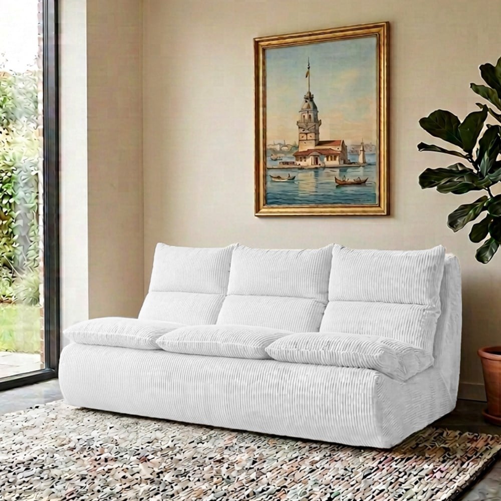 Bubble Üçlü Berjer Koltuk Krem - MiniwoodBubble Üçlü Berjer Koltuk Krem