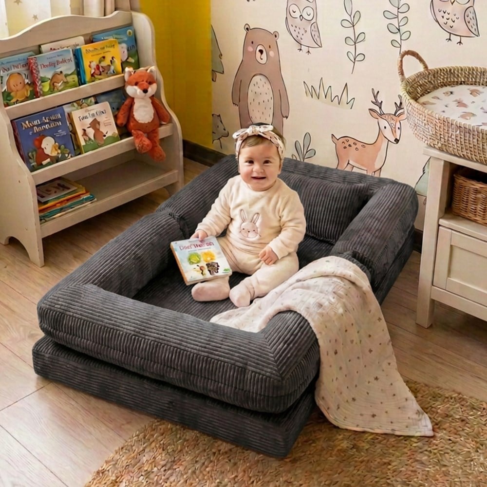 Deco Montessori Sünger Yatak Antrasit - MiniwoodDeco Montessori Sünger Yatak Antrasit