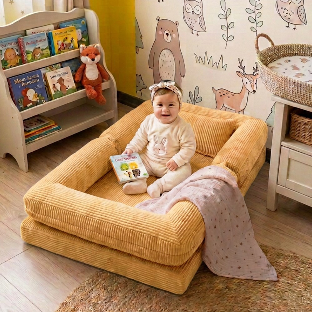 Deco Montessori Sünger Yatak Hardal - MiniwoodDeco Montessori Sünger Yatak Hardal