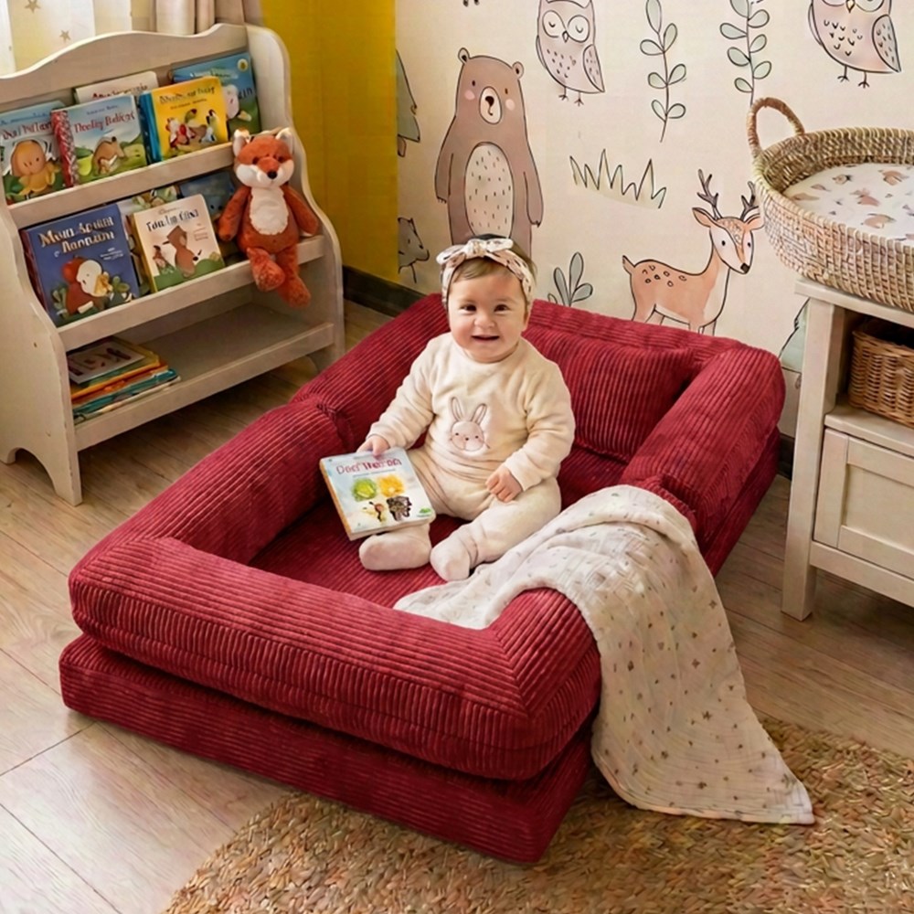 Deco Montessori Sünger Yatak Kırmızı - MiniwoodDeco Montessori Sünger Yatak Kırmızı
