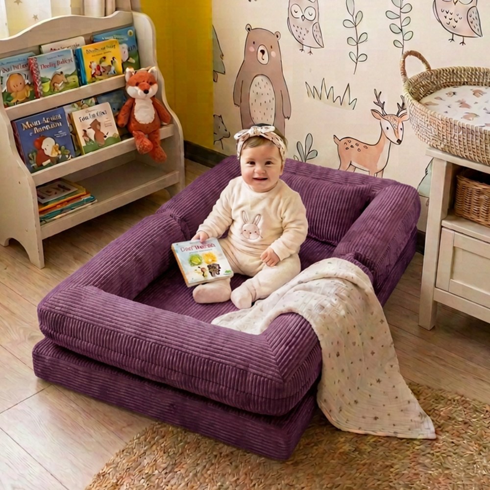 Deco Montessori Sünger Yatak Mor - MiniwoodDeco Montessori Sünger Yatak Mor