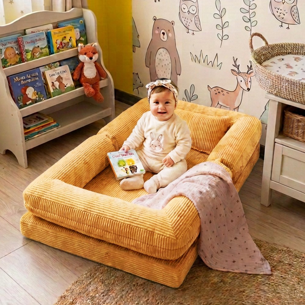 Deco Montessori Sünger Yatak Sarı - MiniwoodDeco Montessori Sünger Yatak Sarı