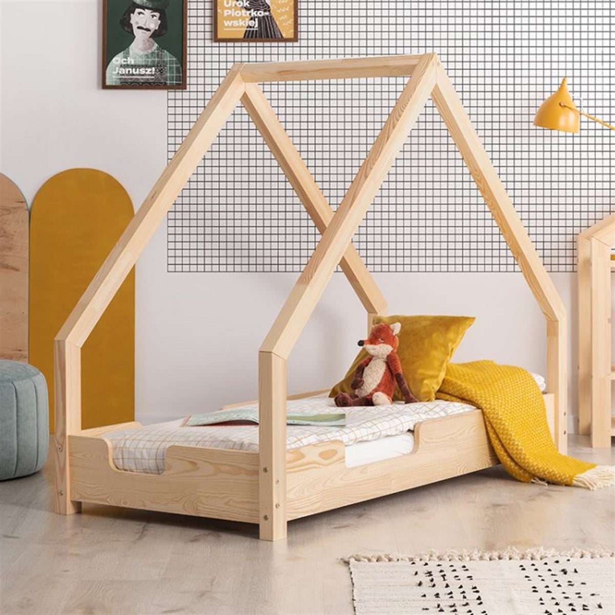 Modera Çatılı Montessori Yatak Çocuk Karyola - MarkaawmMontessori Yatak Çatılı Modera