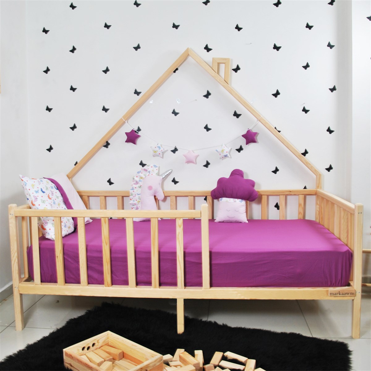 Montessori Yatak Modelleri Ahşap Yatak | MarkaawmMontessori Yatak Karyola Defne