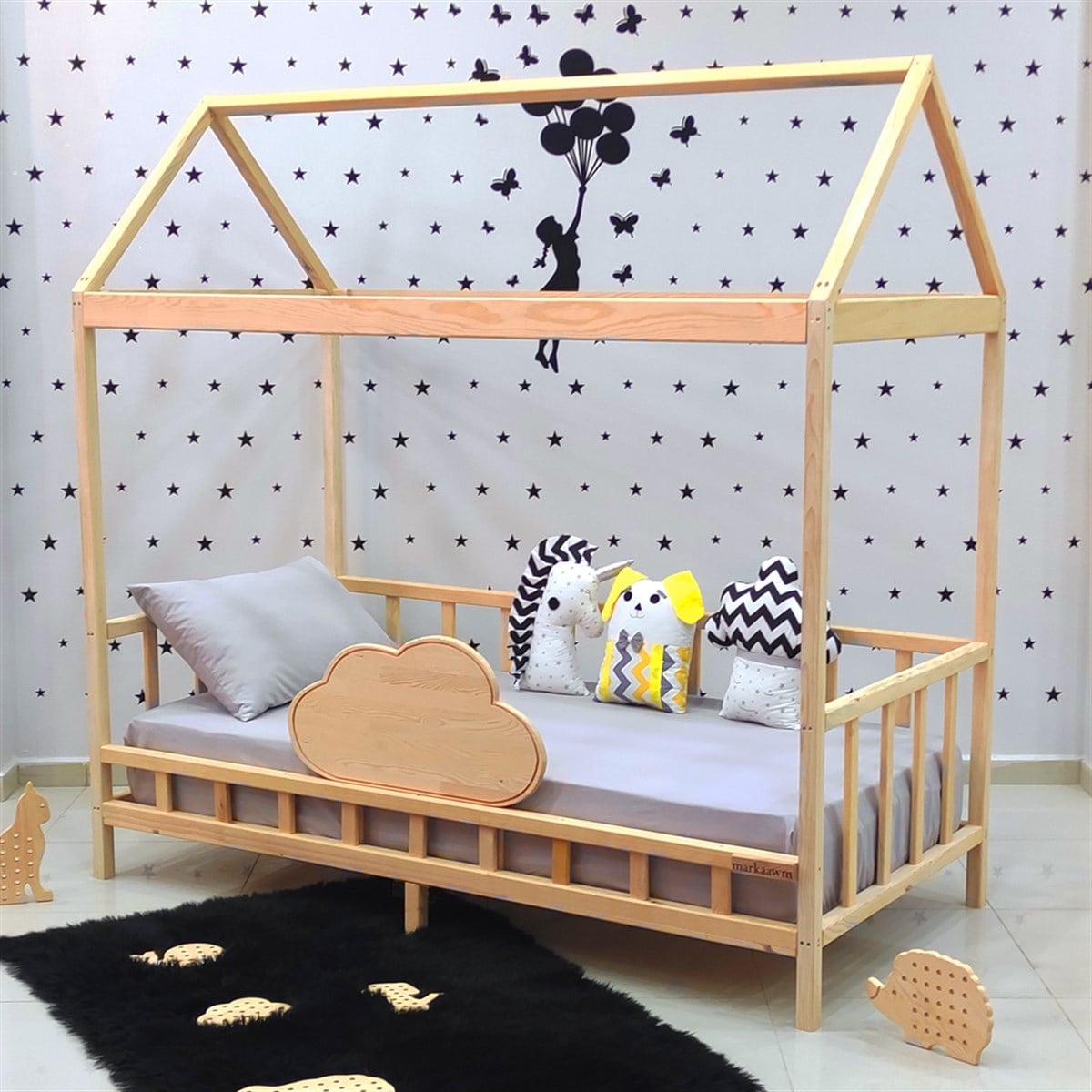 Nirvana Montessori Yatak Sedir Karyola | MarkaawmLuxury Montessori Yatak Bulut Çocuk Karyola
