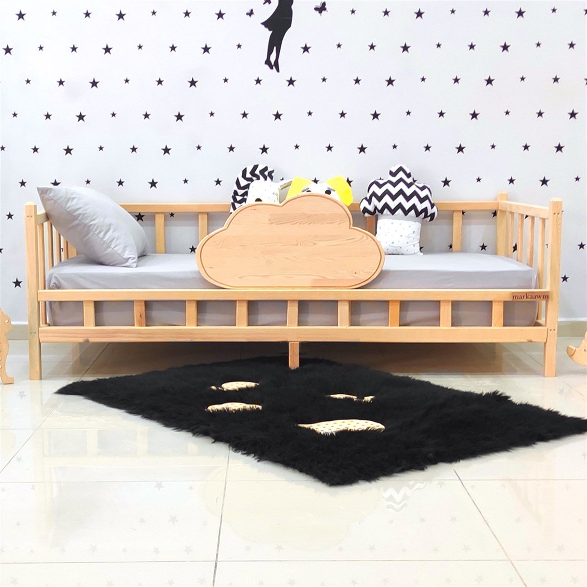 Nirvana Montessori Yatak Sedir Karyola | MarkaawmPremium Montessori Yatak Bulut Çocuk Karyola