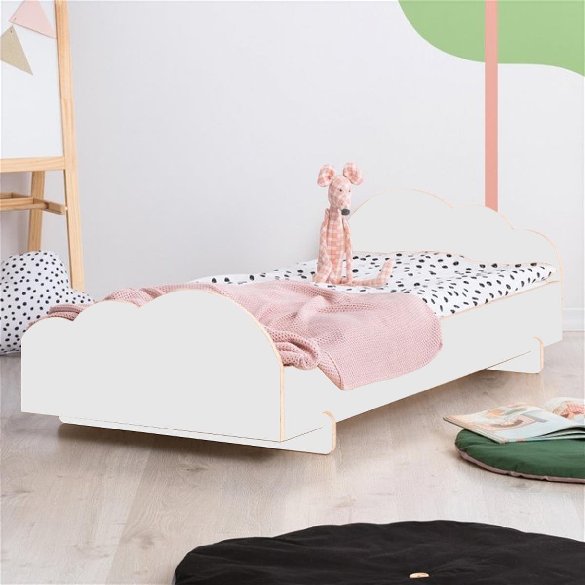 Tresca Beyaz Montessori Karyola  -  MarkaawmMontessori Yatak Mdf Tresca
