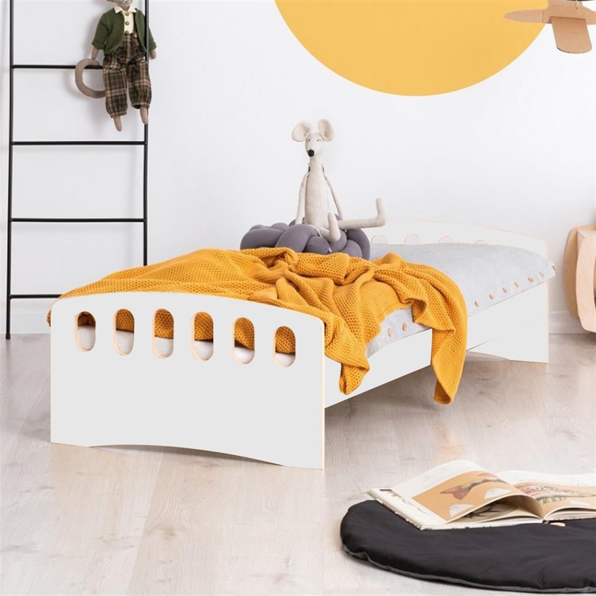White Montessori Karyola  -  MarkaawmMontessori Yatak Mdf White