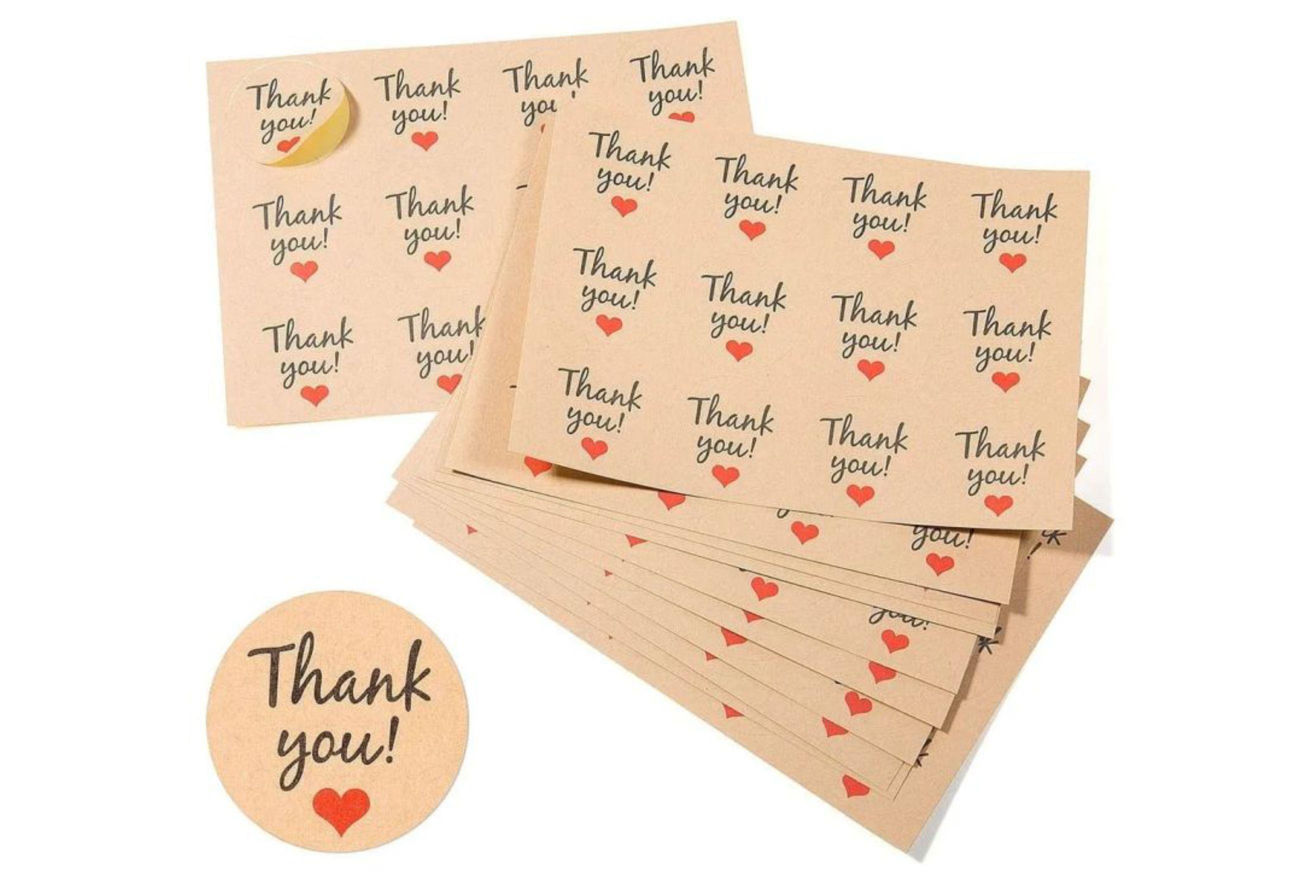 Kraft Kalpli Thank You Etiketi