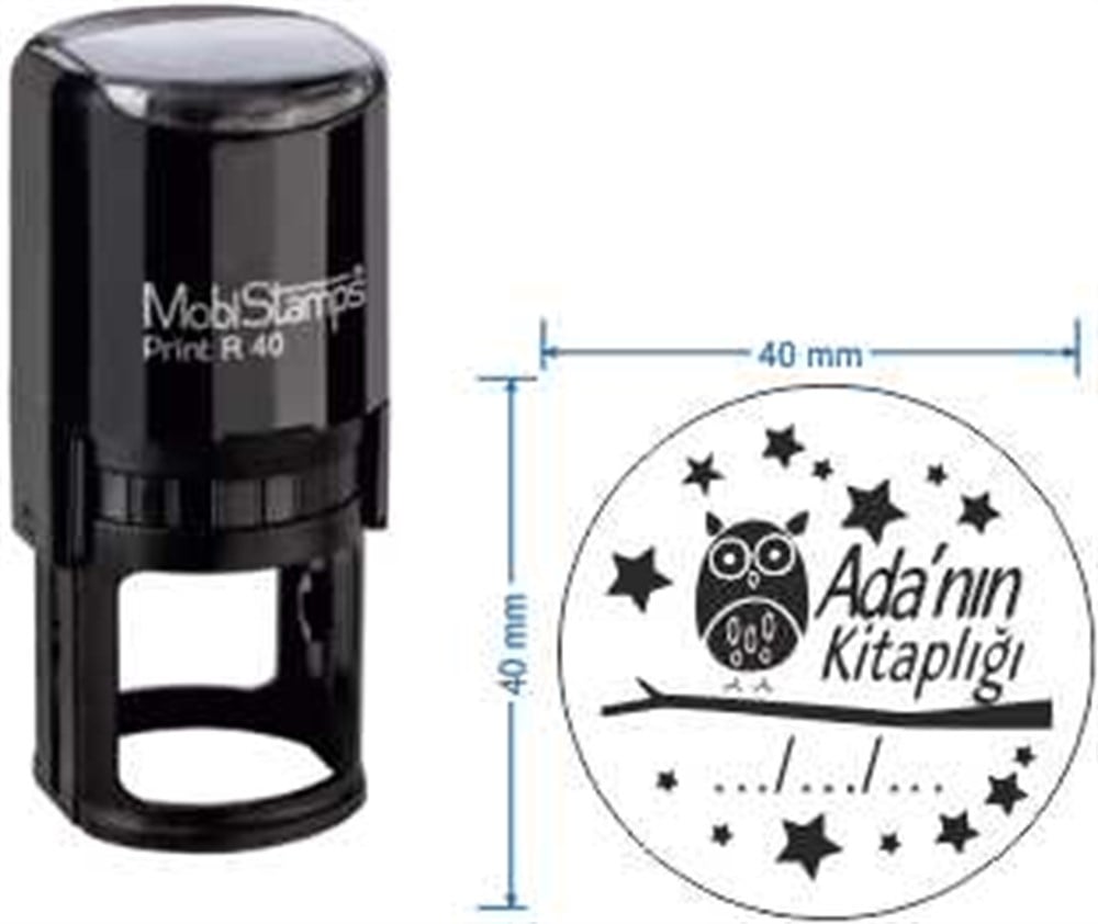 Mobistamps R40 Kişiye Özel Kütüphane Kaşesi