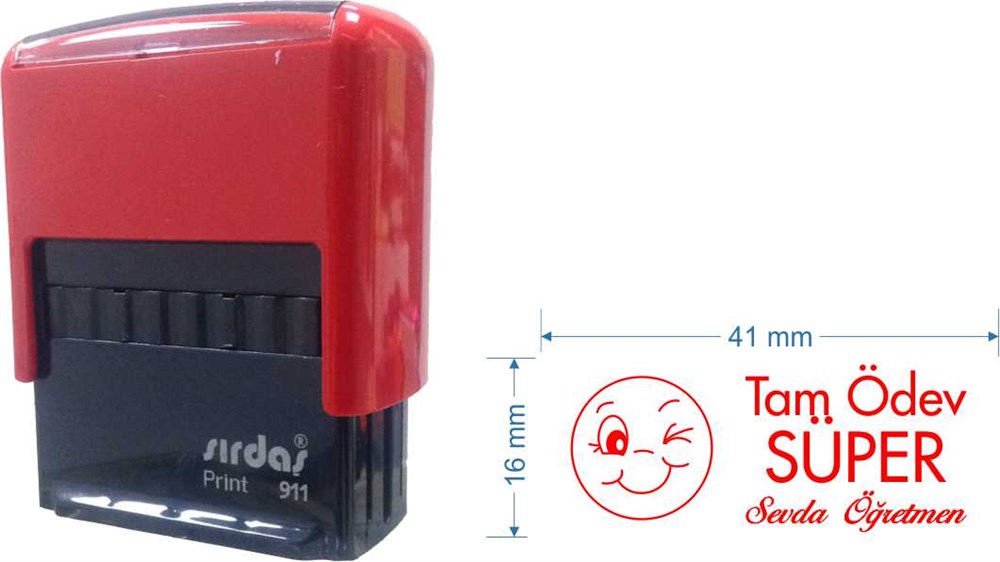 Sırdaş 911 Öğretmen Kaşesi Kişiye Özel Emojili