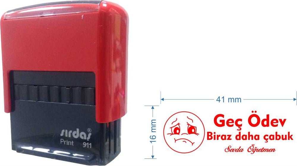 Sırdaş 911 Öğretmen Kaşesi Kişiye Özel Emojili