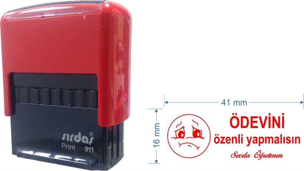 Sırdaş 911 Öğretmen Kaşesi Kişiye Özel Emojili