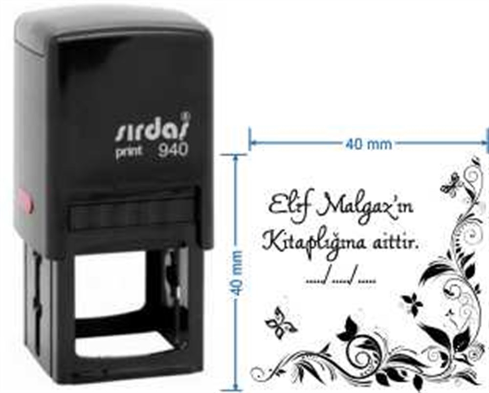 Sırdaş 940 Kişiye Özel Kütüphane Kaşesi