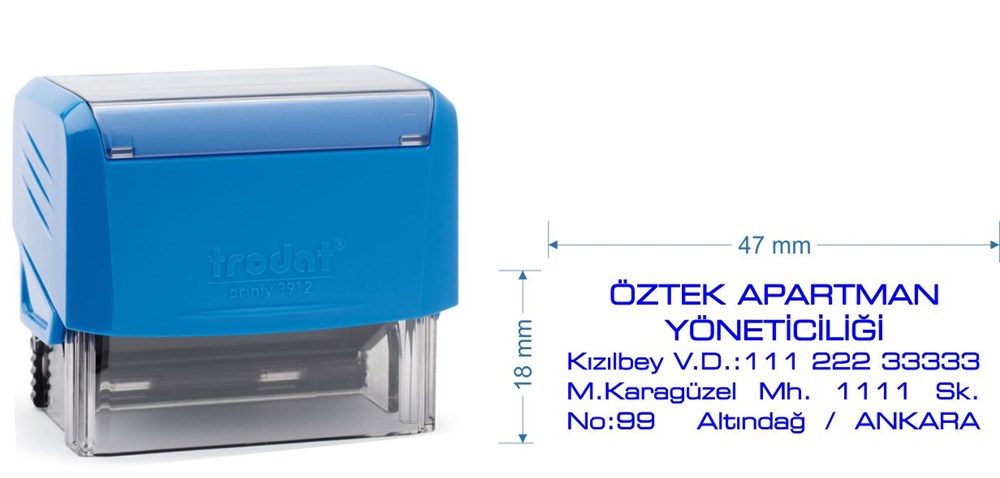 Trodat 3912 Kişiye Özel Firma ve Şirket Kaşesi