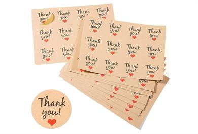 Kraft Kalpli Thank You Etiketi