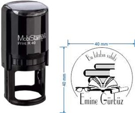 Mobistamps R40 Kişiye Özel Kütüphane Kaşesi