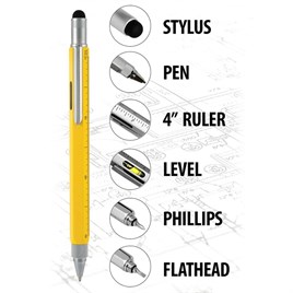 Tükenmez kalem sarı kişiye özel fonksiyonlu