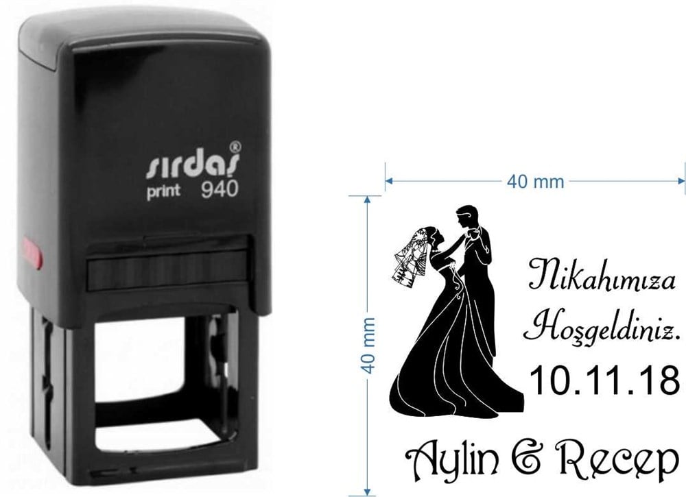 Mobistamps R40 Kişiye Özel Davetiye Kaşesi