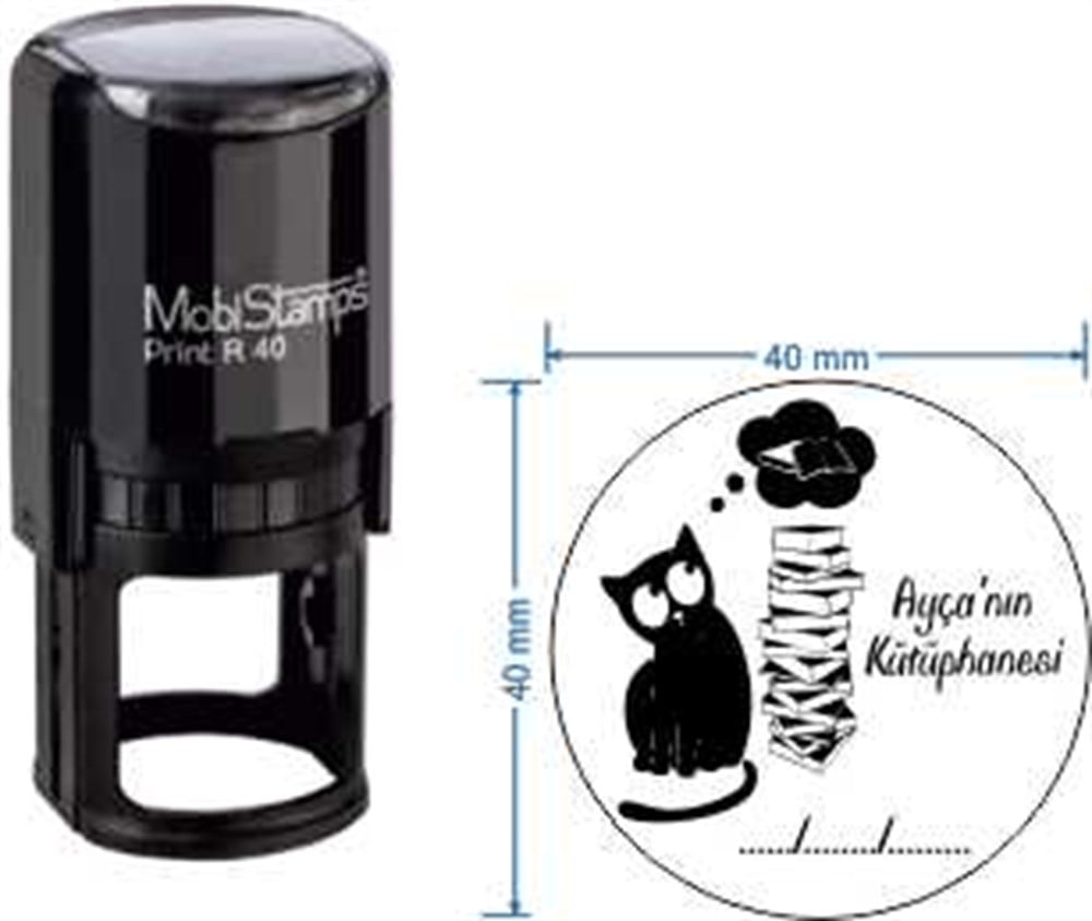Mobistamps R40 Kişiye Özel Kütüphane Kaşesi