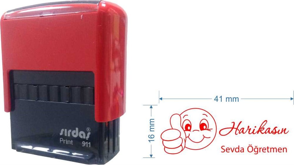 Sırdaş 911 Öğretmen Kaşesi Kişiye Özel Emojili