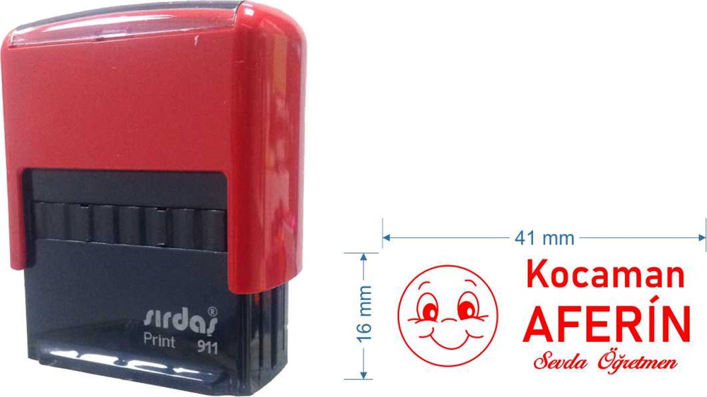 Sırdaş 911 Öğretmen Kaşesi Kişiye Özel Emojili