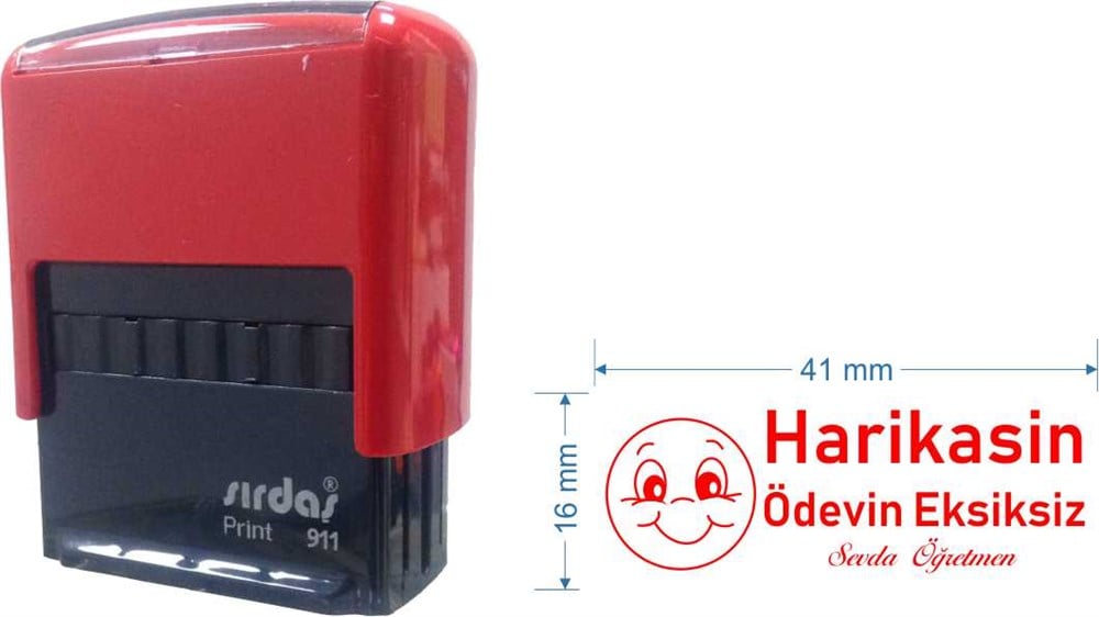 Sırdaş 911 Öğretmen Kaşesi Kişiye Özel Emojili