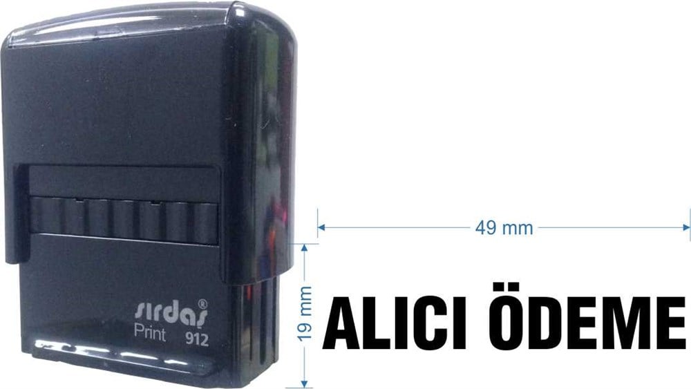 Sırdaş 912 Kaşe 'Alıcı Ödeme' Yazısı İle