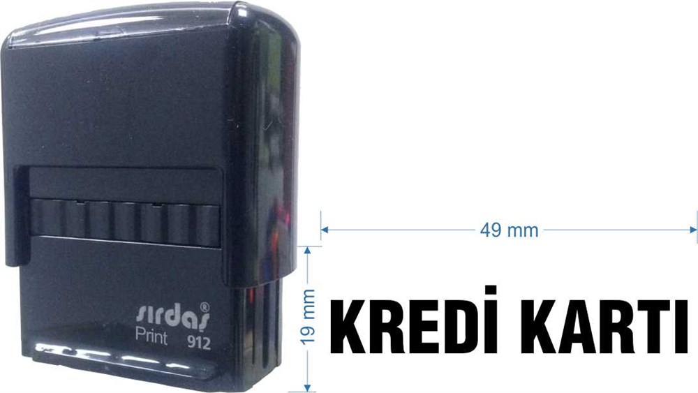 Sırdaş 912 Kaşe 'Kredi Kartı' Yazısı İle