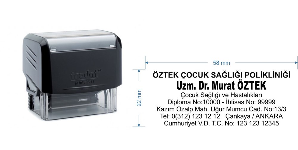 Trodat 3913 Kişiye Özel Firma ve Şirket Kaşesi