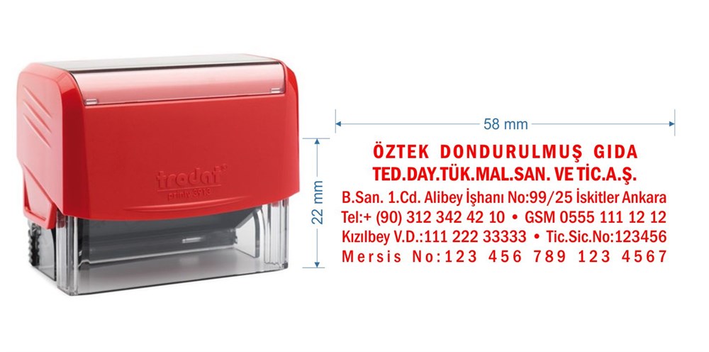 Trodat 3913 Kişiye Özel Firma ve Şirket Kaşesi