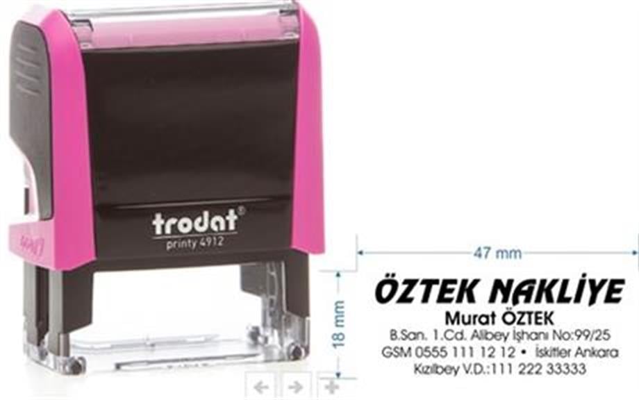 Trodat 4912 Kişiye Özel Firma ve Şirket Kaşesi