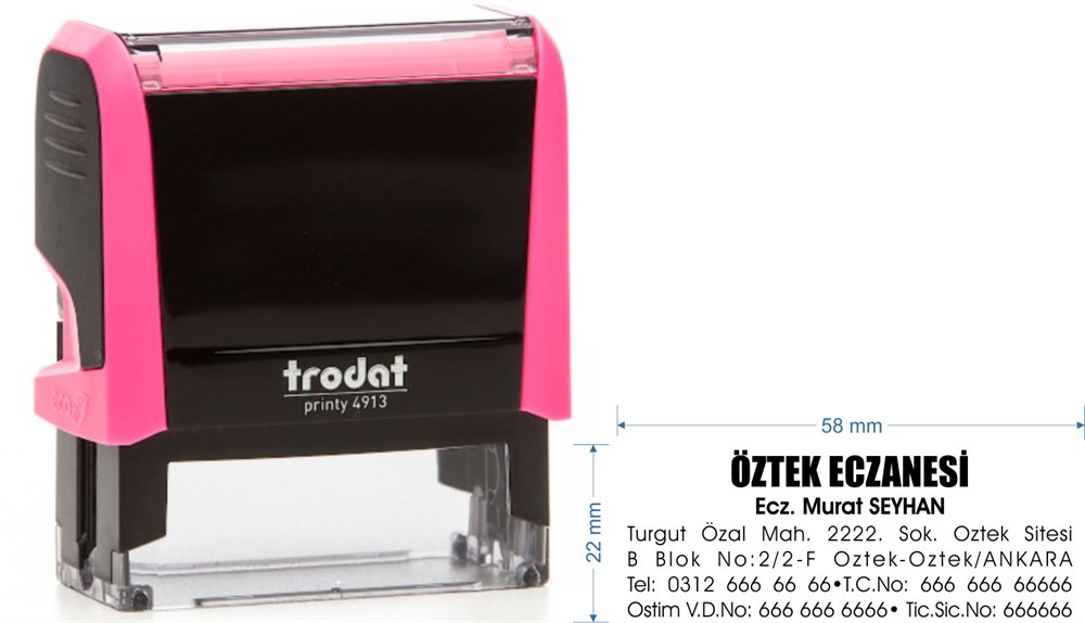 Trodat 4913 Kişiye Özel Firma ve Şirket Kaşesi
