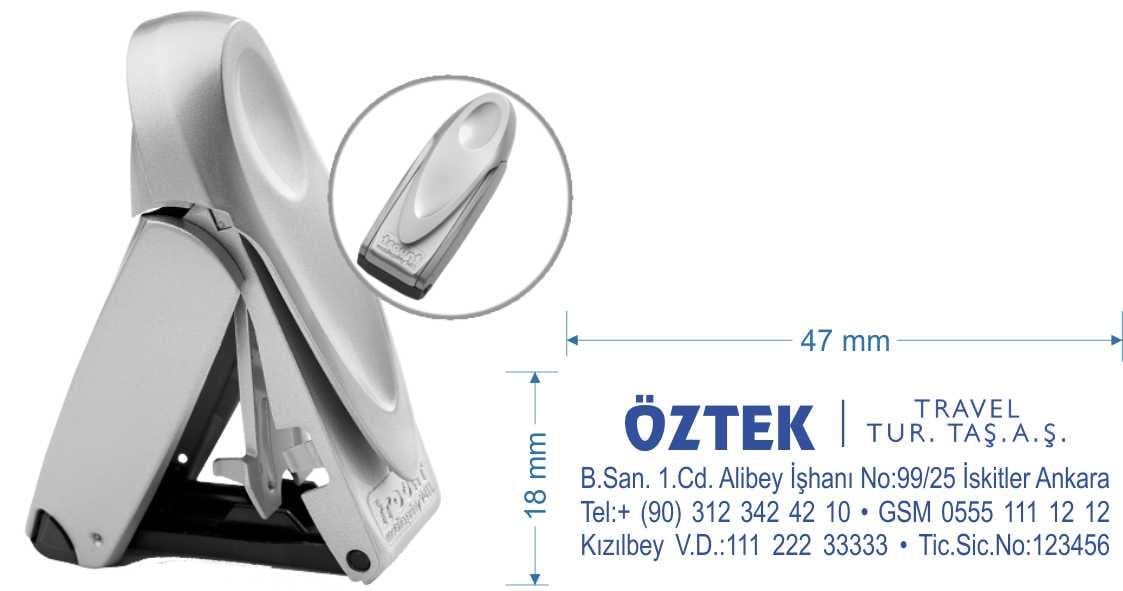 Trodat 9412 Cep Tipi Kişiye Özel Firma ve Şirket Kaşesi