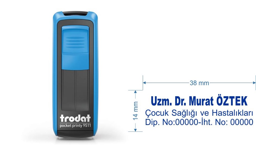 Trodat 9511 Kişiye Özel İsim, Makam Ve Ünvan Kaşesi