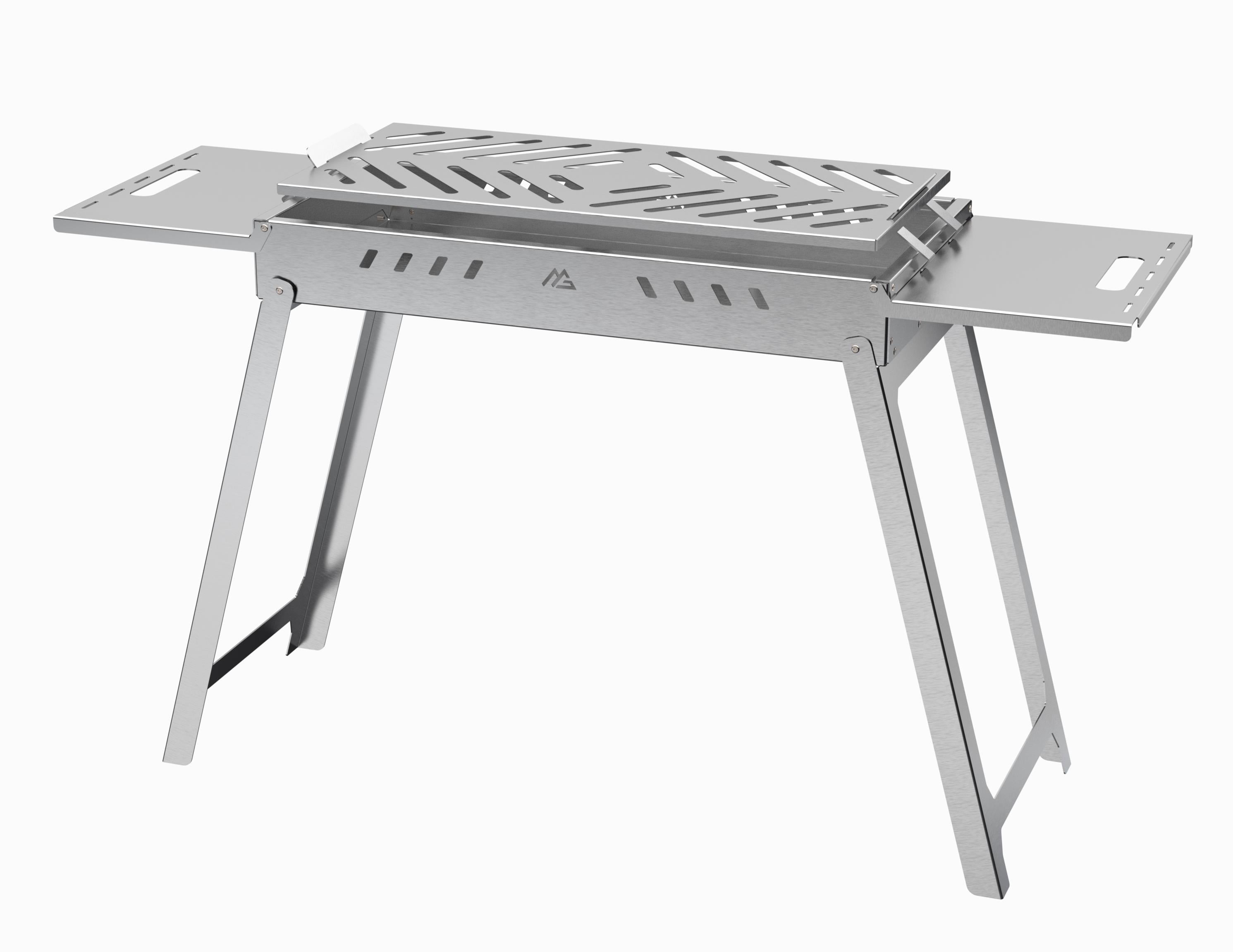 Marina Grill 60CM Krom Sehpalı Portatif Mangal