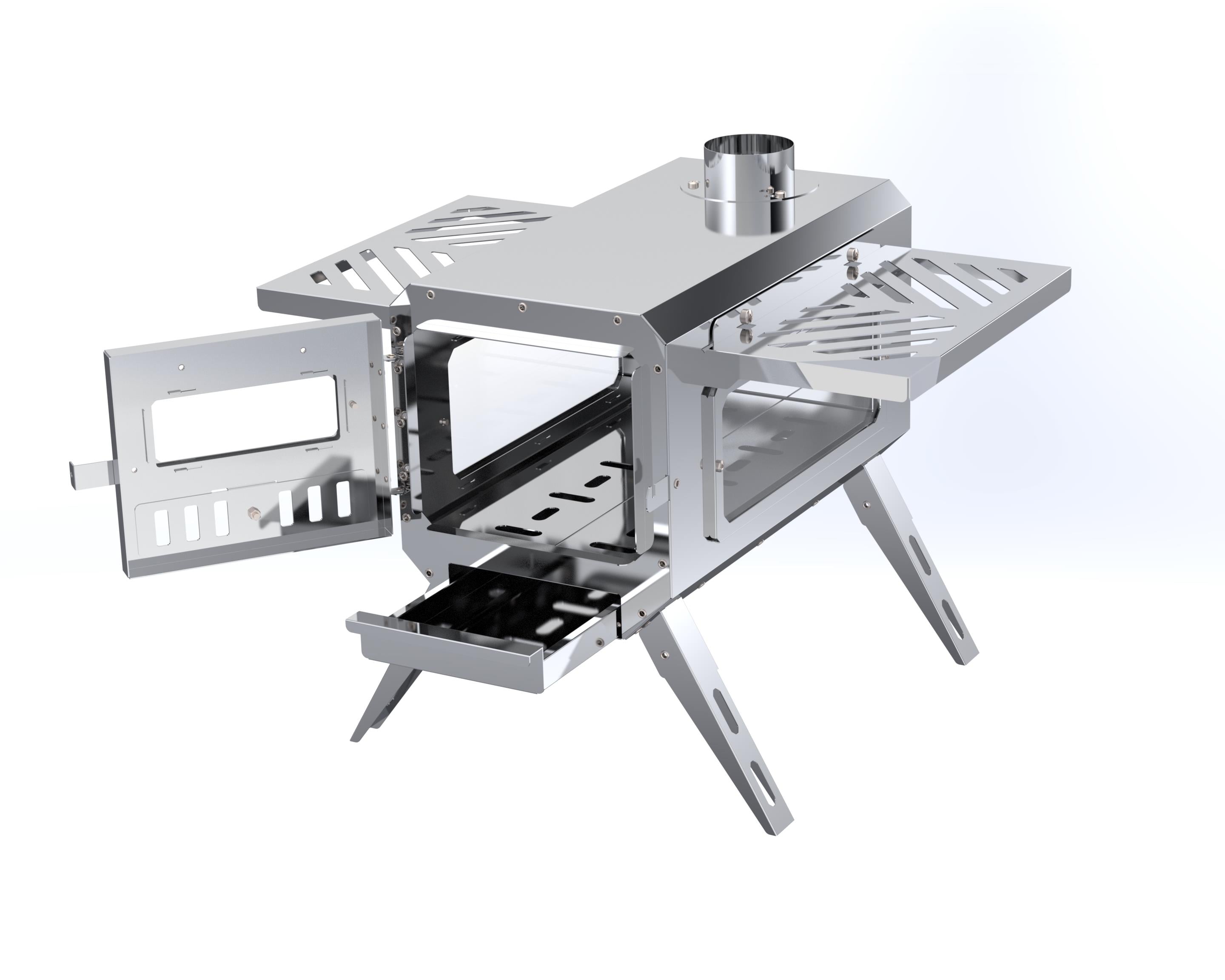 Kamp Sobası, Çadır Sobası 430 Kalite Krom (ÇADIR,SOBA.KAMP)