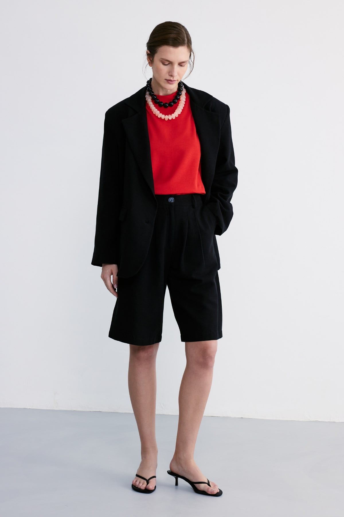 Maren Oversize Ceket Siyah