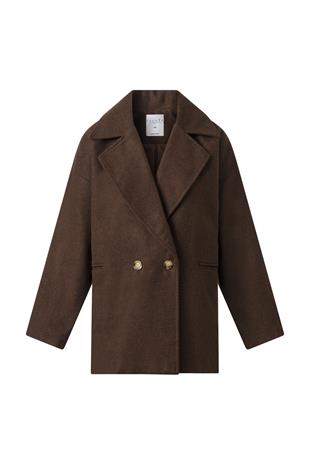 Acı Kahve Mevsimlik Kısa Kaşe Kaban ACI KAHVE