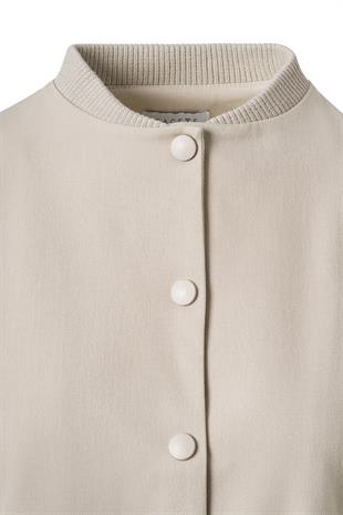 Bej Pile Detay Çıtçıtlı Ceket BEJ