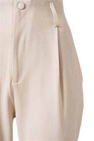 Bej Yüksek Bel Carrot Pantolon BEJ