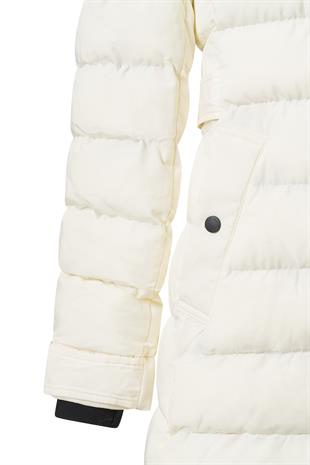 Ekru Kapüşonlu Kar Montu EKRU