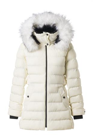 Ekru Kapüşonlu Kar Montu EKRU