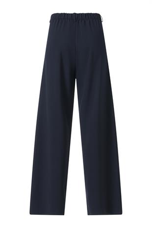 FC Lacivert Lastikli Yüksek Bel Palazzo Pantolon LACİVERT