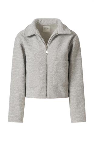 Gri Buklet Cep Detay Ceket GRİ