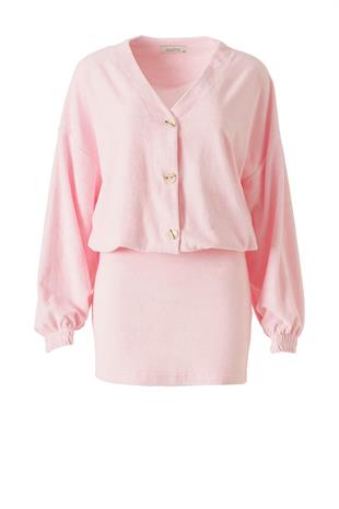 Havlu Kumaş Etek Pembe