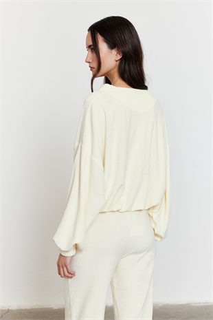 Havlu Kumaş Hırka Bej