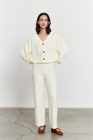 Havlu Kumaş Hırka Bej