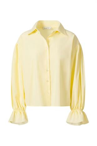 Kolu Volanlı Gömlek Sarı